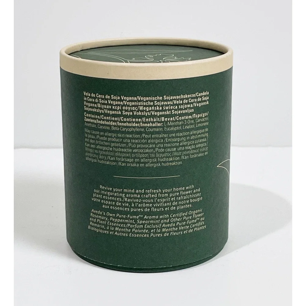 Aveda Rosemary Mint Pure-Fume Aroma Vegan Soy Wax Candle 7.8 oz